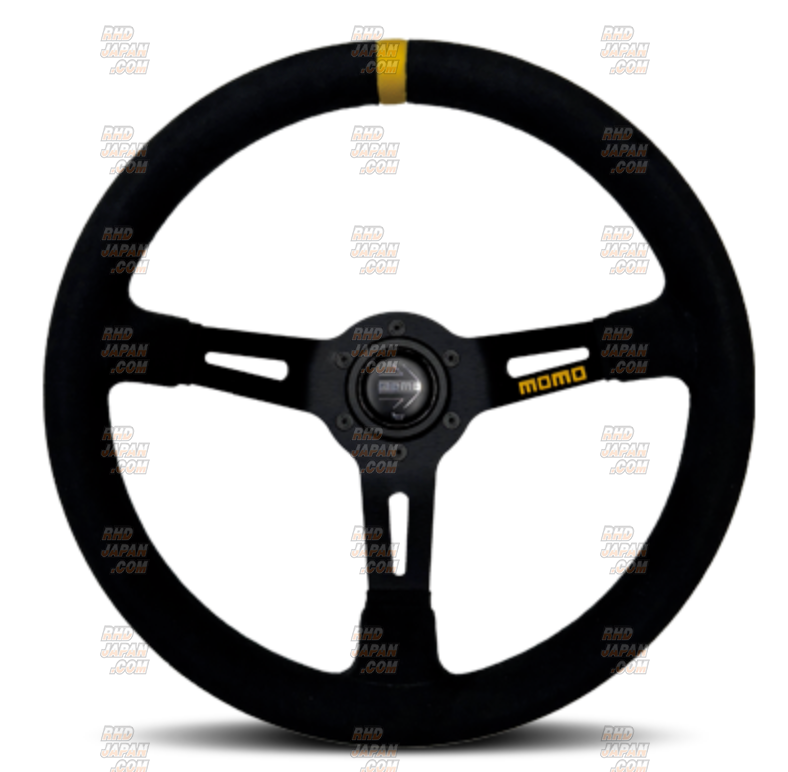 MOMO MOD.08 Steering Wheel 330mm - Black Microfiber - RHDJapan